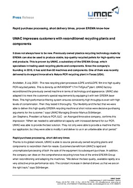 UMAC Press Release English